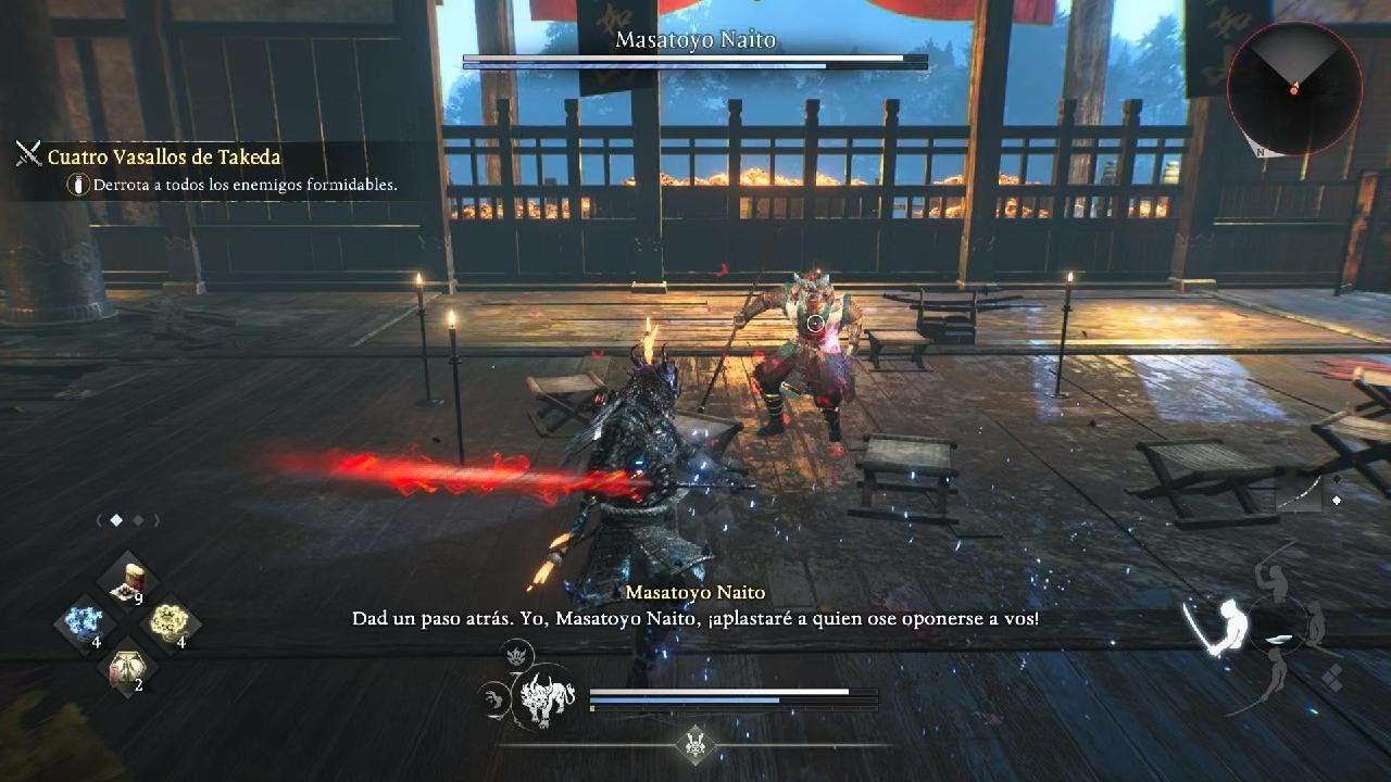 Nioh 3 Cuatro Vasallos de Takeda