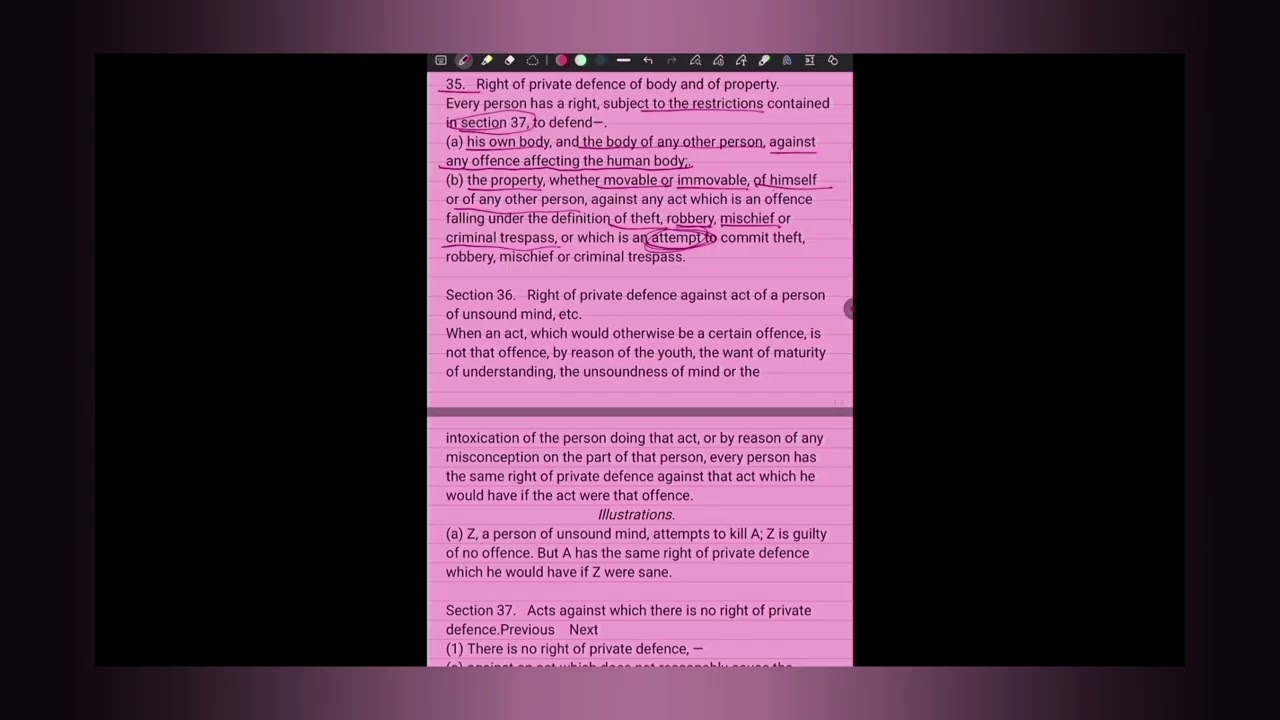 Private defence part 1