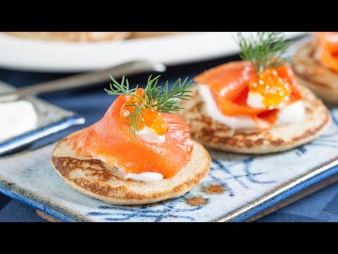 How to make Blinis? Buckwheat Blinis with Smoked Salmon