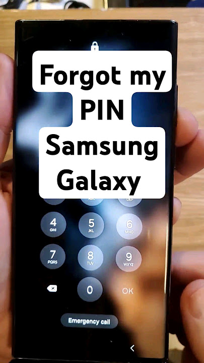 I Forgot my Pin on my Samsung phone - Reset your Samsung Galaxy S22 Ultra