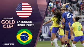 United States vs. Brazil: Extended Highlights | CONCACAF W Gold Cup I CBS Sports Attacking Third image