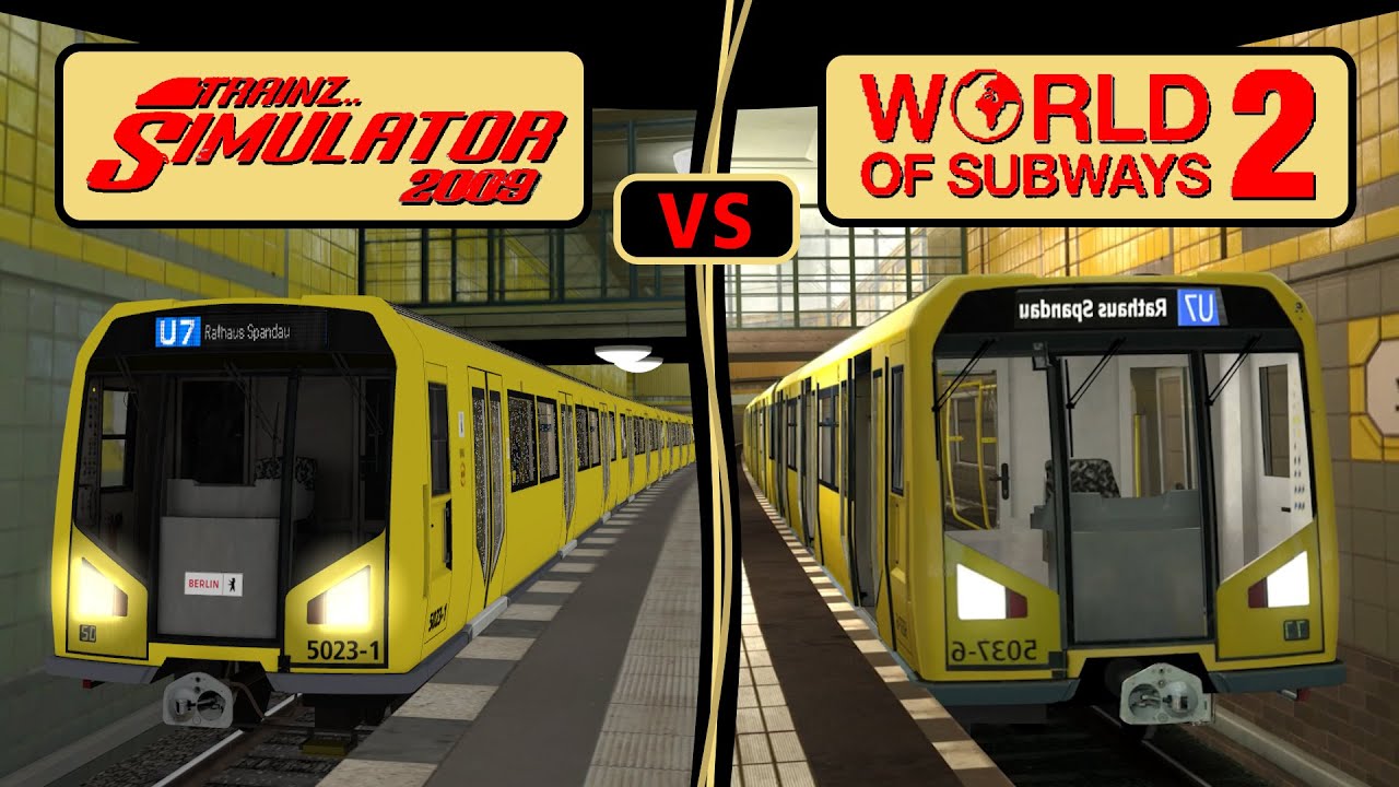 Was ist besser? - Der Vergleich - Trainz Simulator 2009 - U-Bahn Sim Berlin - World of Subways 2