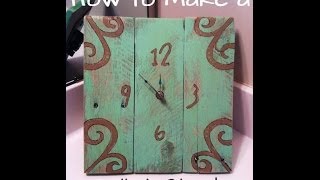 In this video I will show you how to make a wood pallet clock with an easel. You