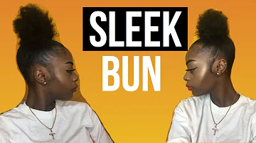 SLEEK HIGH BUN TUTORIAL | Natural Hair