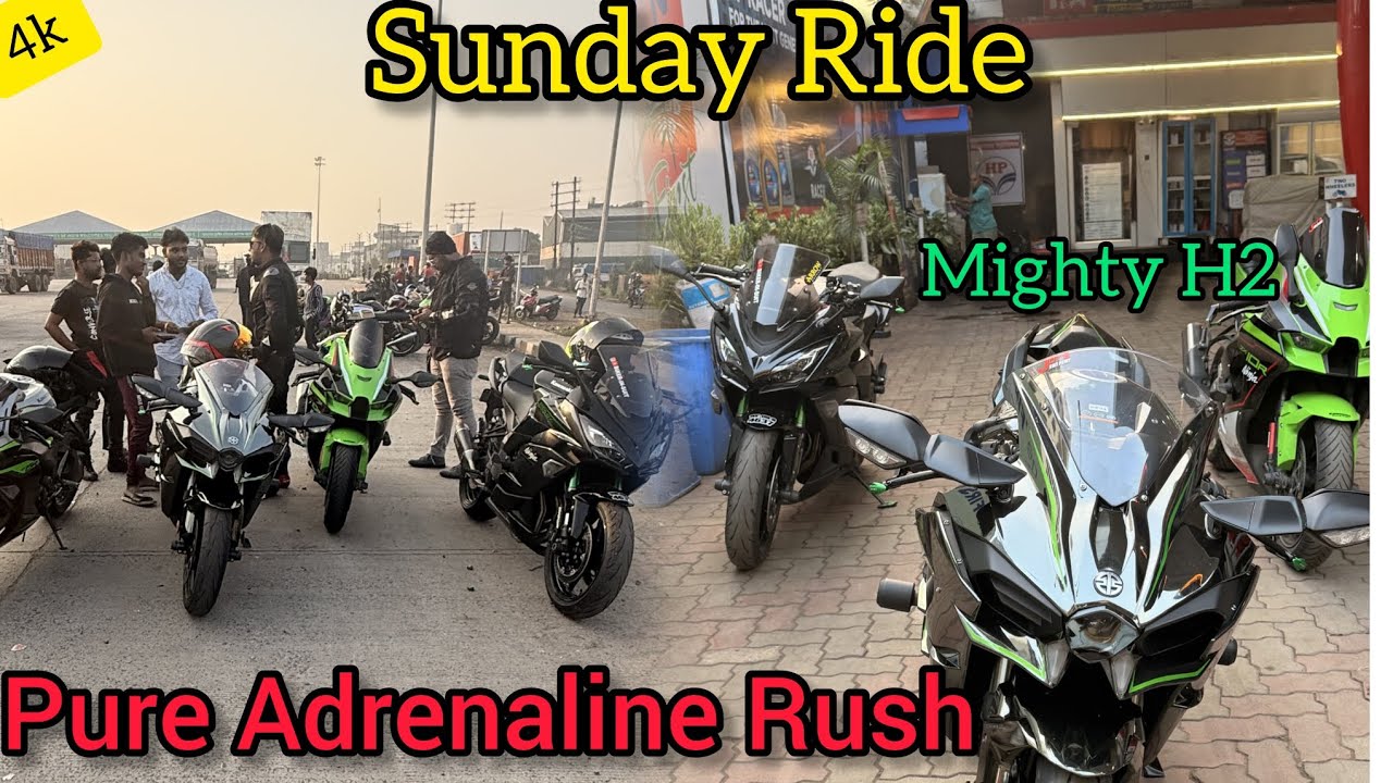 Pure Adrenaline🔥||Superbike Sunday Ride Part 1||Kawasaki Lineup H2, Ninja 1100sx, ZX10R, ZX6R 