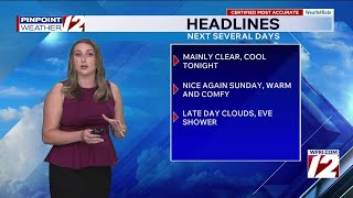 WPRI 12 Weather Forecast 8/29/26