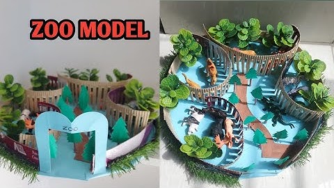 Zoo Model Making For school project/Science Exhibition Model /Craft Zoo Model