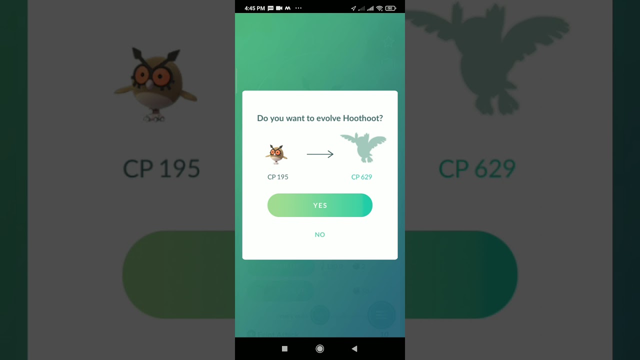 Hoothoot evolution Pokemon go