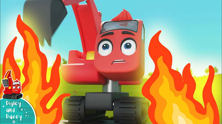 Fire Truck Emergency - Construction Cartoons for K...