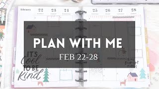 PLAN WITH ME // CLASSIC HAPPY PLANNER // WINTER SQUAD LIFE // FEBRUARY 22-28