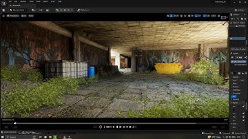 abandoned working area Unreal Engine 5.1 #3d #core #environment #epicgames #unrealengine5