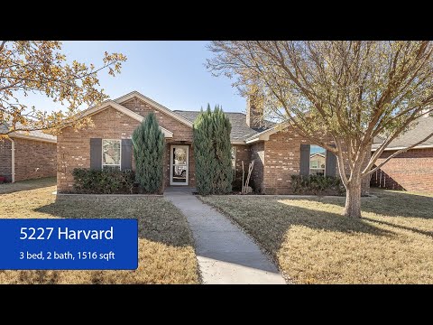 5227 Harvard St, Lubbock, TX home video tour