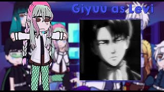 Hashiras react Giyuu as Levi