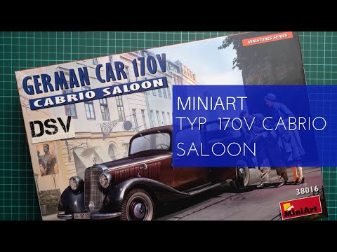 Video: MiniArt 38016 německý automobil 170V Cabrio Saloon (1/35)