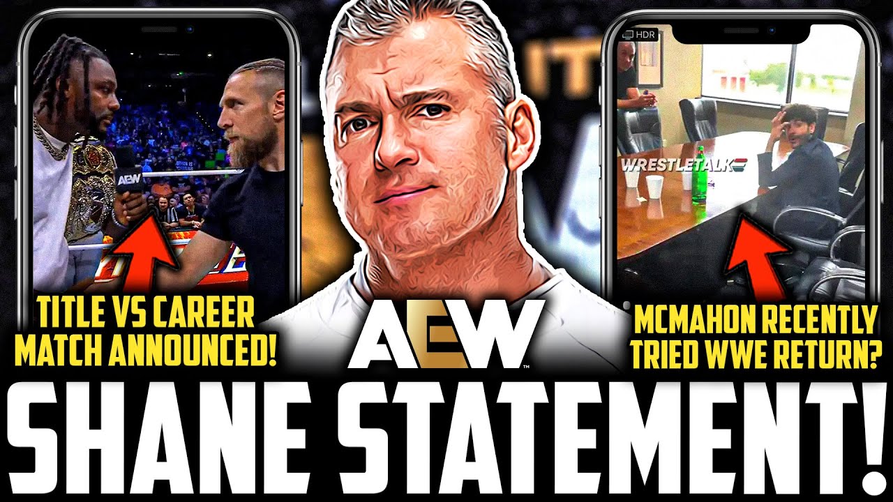 AEW Shane McMahon SHOOTS On Tony Khan Meeting | WWE Return PLAN? | Bryan Danielson TITLE VS CAREER