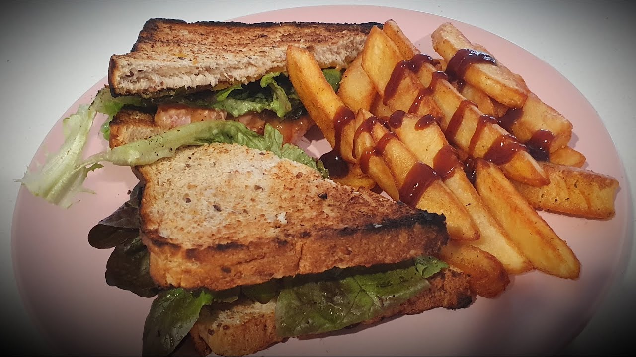 spam sandwich & hot chips simple & easy homemade YouTube