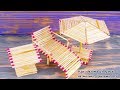 Поделки из спичек - зонтик, столик, шезлонг! DIY Matchstick Craft idea