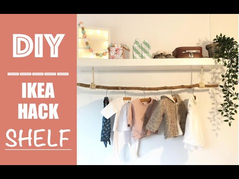DIY IKEA HACK FLOATING SHELF | ROOM DECOR - YouTube