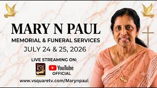 Mary N Paul | Memorial & Funeral Service LIVE | St. George Syrian Orthodox Church, Bethany OK