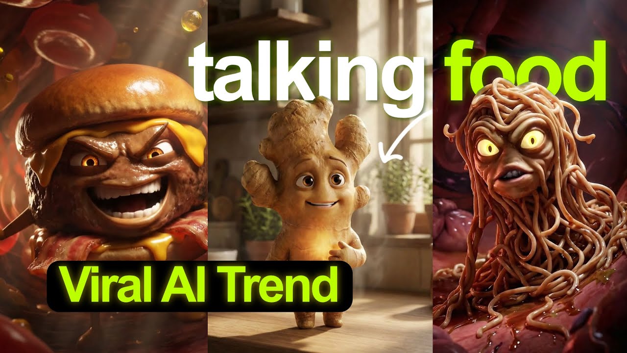 Talking FOOD 😱 Viral AI Trend ✅ How to Make Viral Object Talking Videos