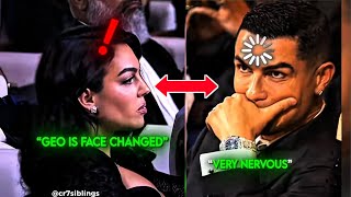 Cristiano Ronaldo & Georgina Feeling Sad In The Award Show Ronaldo With Family Cr7 Siblings
