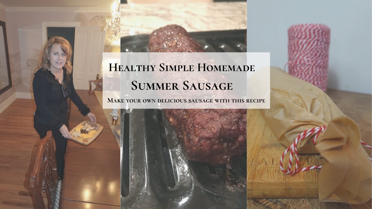 HEALTHY SIMPLE HOMEMADE SUMMER SAUSAGE YouTube