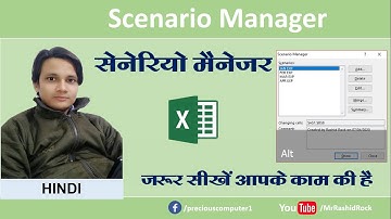 Scenario Manager Excel Tutorial in Hindi | Scenario Kya Hai | Excel Hindi