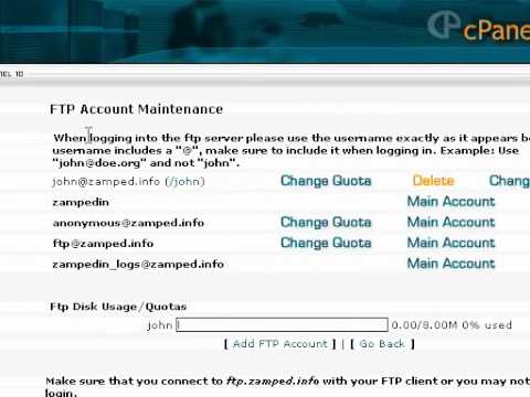 ftp change password