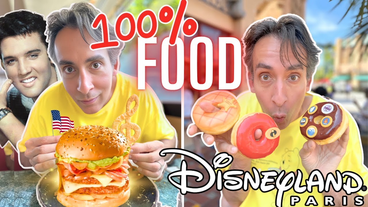 LE BURGER ELVIS FAIT PLEURER CHRIS & NOUVEAU STAND DONUTS PIXAR A DISNEYLAND PARIS