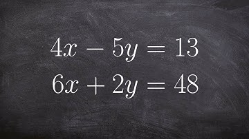 Solve a System of Linear Equations Using Elimination