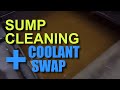 How to clean a CNC machine and Replace the Coolant!