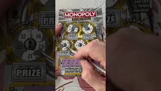 Florida lottery monopoly secret vault scratch off ticket win #scratchers #scratchofftickets #fun ￼