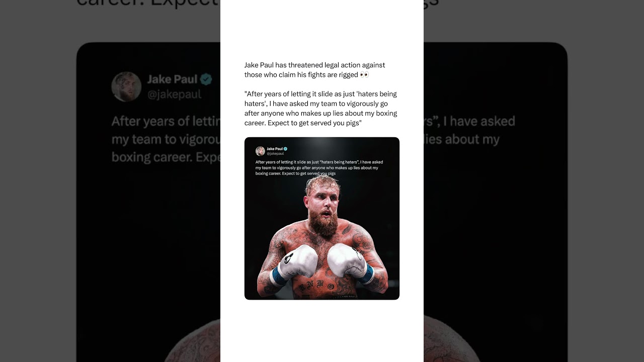 Jake Paul is DONE with rigging accusations 😤