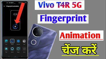 How to change Fingerprint animation on the Vivo t4r 5g/ fingerprint animation setting in Vivo t4r 