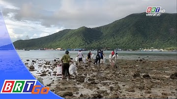 Tình nguyện nhặt rác làm sạch biển Hòn Bà- Côn Đảo | BRTgo