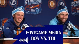 Stadium Series Postgame Media vs BOS