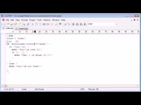 PHP Tutorial - 8   Indentation.mp4