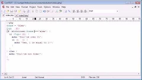 PHP Tutorial - 8   Indentation.mp4