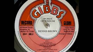 DENNIS BROWN - Words Of Wisdom - YouTube