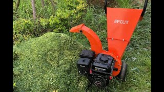 EFCUT C30 MINI Wood Chipper operation demonstration #Mathinery #woodchipper #EFCUT