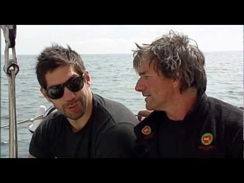 Nikola Karabatic et Michaël Guigou sur Groupe Bel avec Kito de Pavant - Vendée Globe 2012-2013