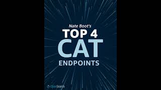 Top 4 Endpoints In Opensearch Cat Api