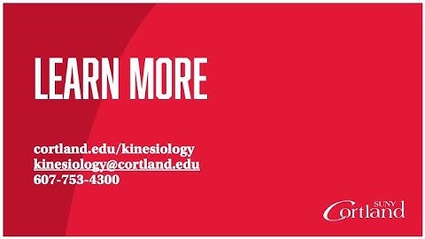 Department Overview: Kinesiology