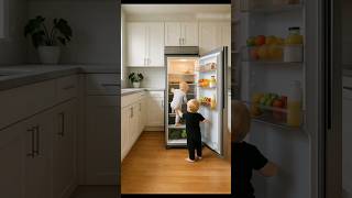 Den Retriever Alerts Mom And Saves Baby Near Fridge