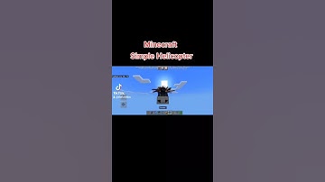 Minecraft Simple Helicopter Trick using Command Blocks