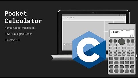 CS50 Final Project: Pocket Calculator