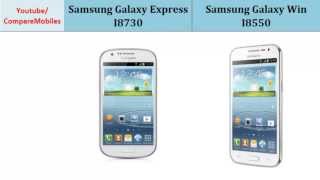 Samsung Galaxy Express I8730 vs Samsung Galaxy Win I8550, compare specifications