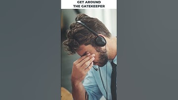 Get around the #gatekeeper when #b2bcoldcalling #b2bsalestips #salesobjections