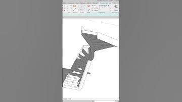 Vẽ thang KHÔNG CÓ CỔ BẬC trong REVIT - #shorts