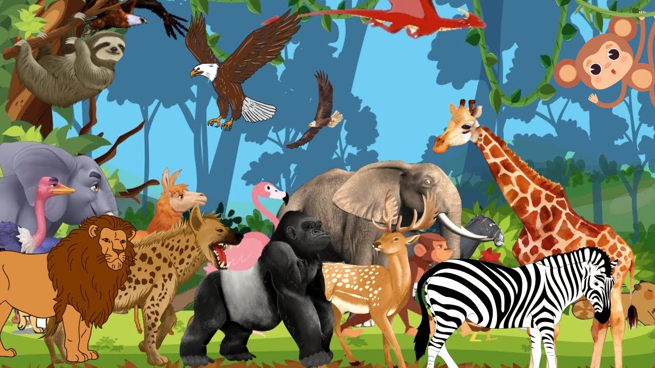 Safari ABC Animal Sounds 🐾 | Learn Jungle Animal Names & Sounds| Learn Alphabet with Animals
